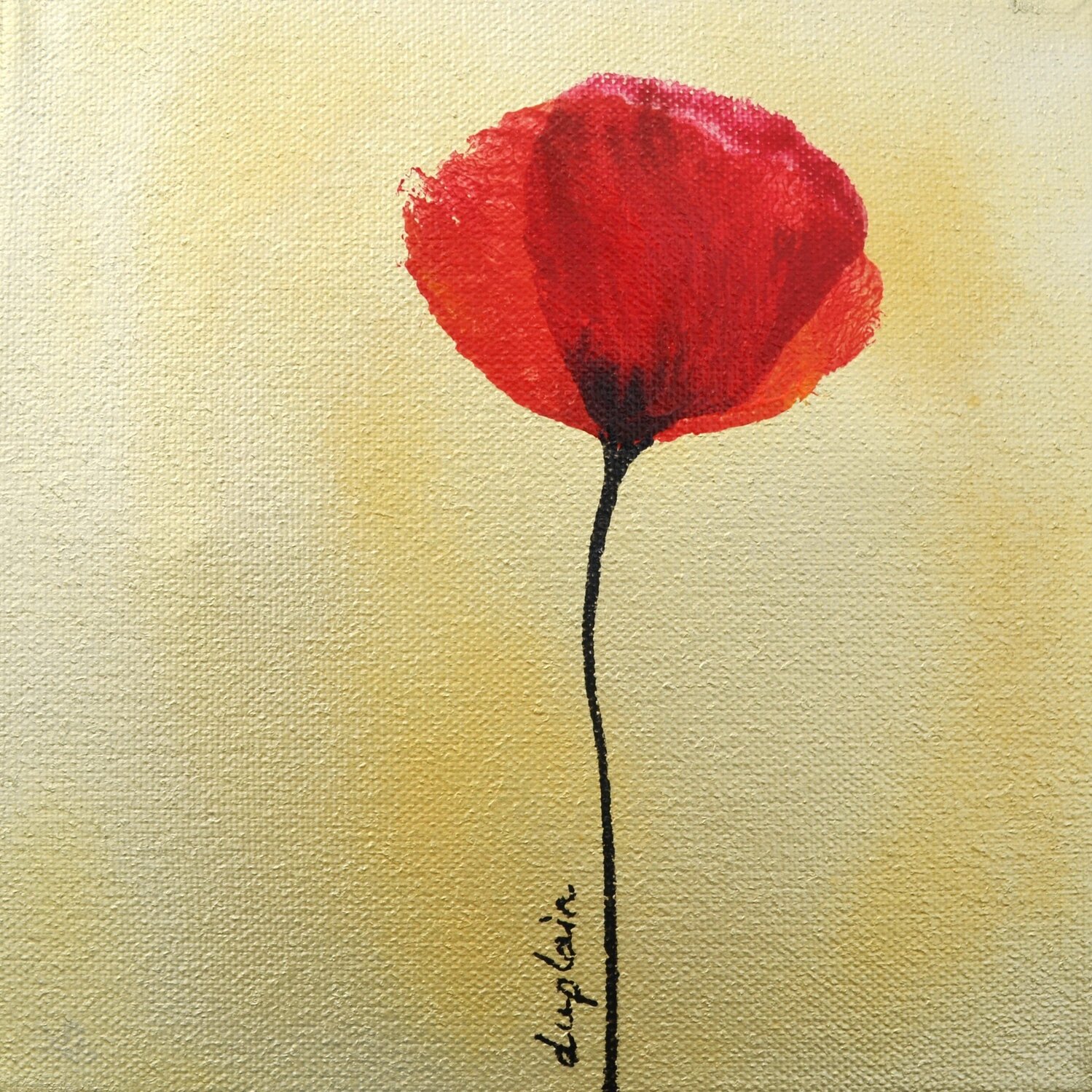 Papavero, 7 Sophie Duplain Original painting for sale
