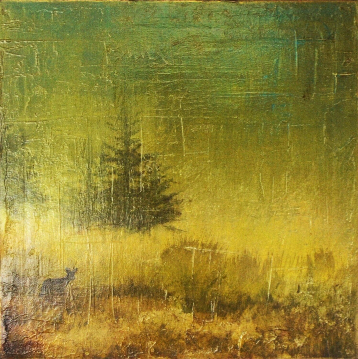 "De Bronze et d'Or" Sophie Duplain Original painting for sale
