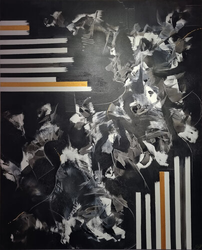 Entre deux lignes by Sabrina VIOLA, Painting for Sale on Select