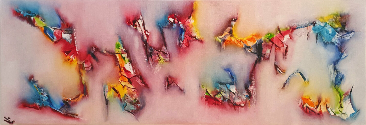 Déchirement Sabrina VIOLA Original painting for sale