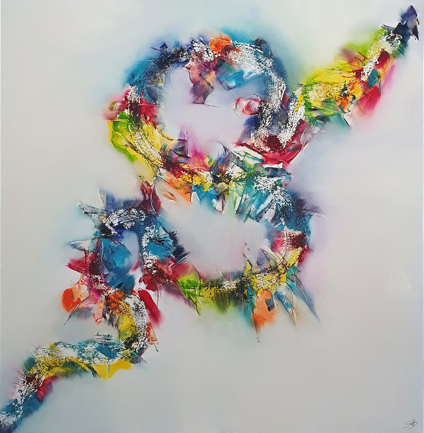 Perfect Eight Sabrina VIOLA Original painting for sale