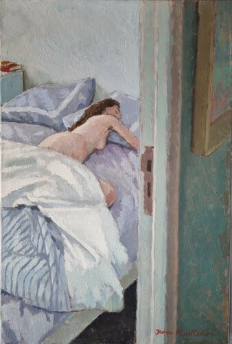 La porte ouverte. by James MacKeown, Painting for Sale on Select