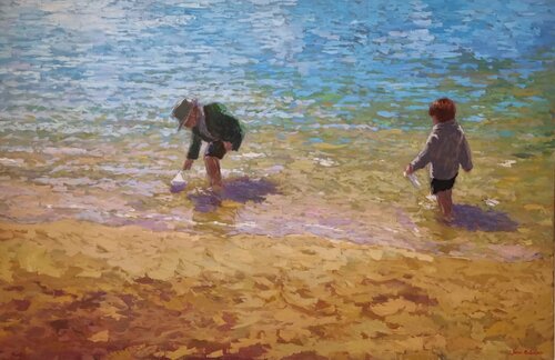 Les bateaux en papier by James MacKeown, Painting for Sale on Select