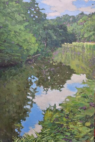la rivière chante doucement by James MacKeown, Painting for Sale on Select