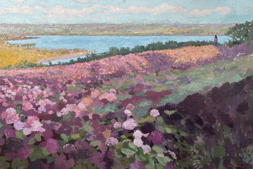 Les hortensias, fin d’été by James MacKeown, Painting for Sale on Select