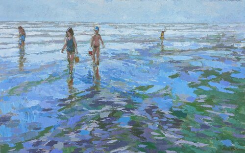 Le retour, une longue journée by James MacKeown, Painting for Sale on Select