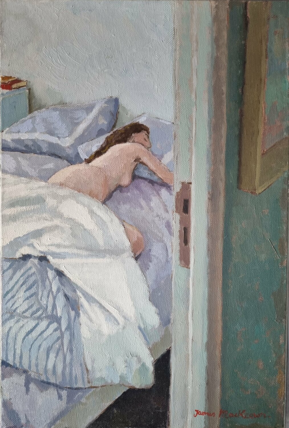 La porte ouverte. James MacKeown Original painting for sale