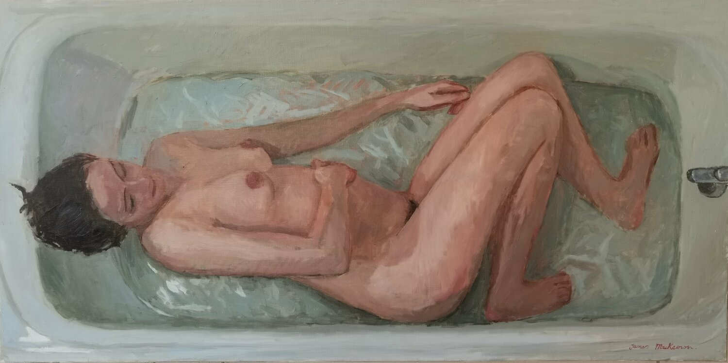 Le bain James MacKeown Original painting for sale