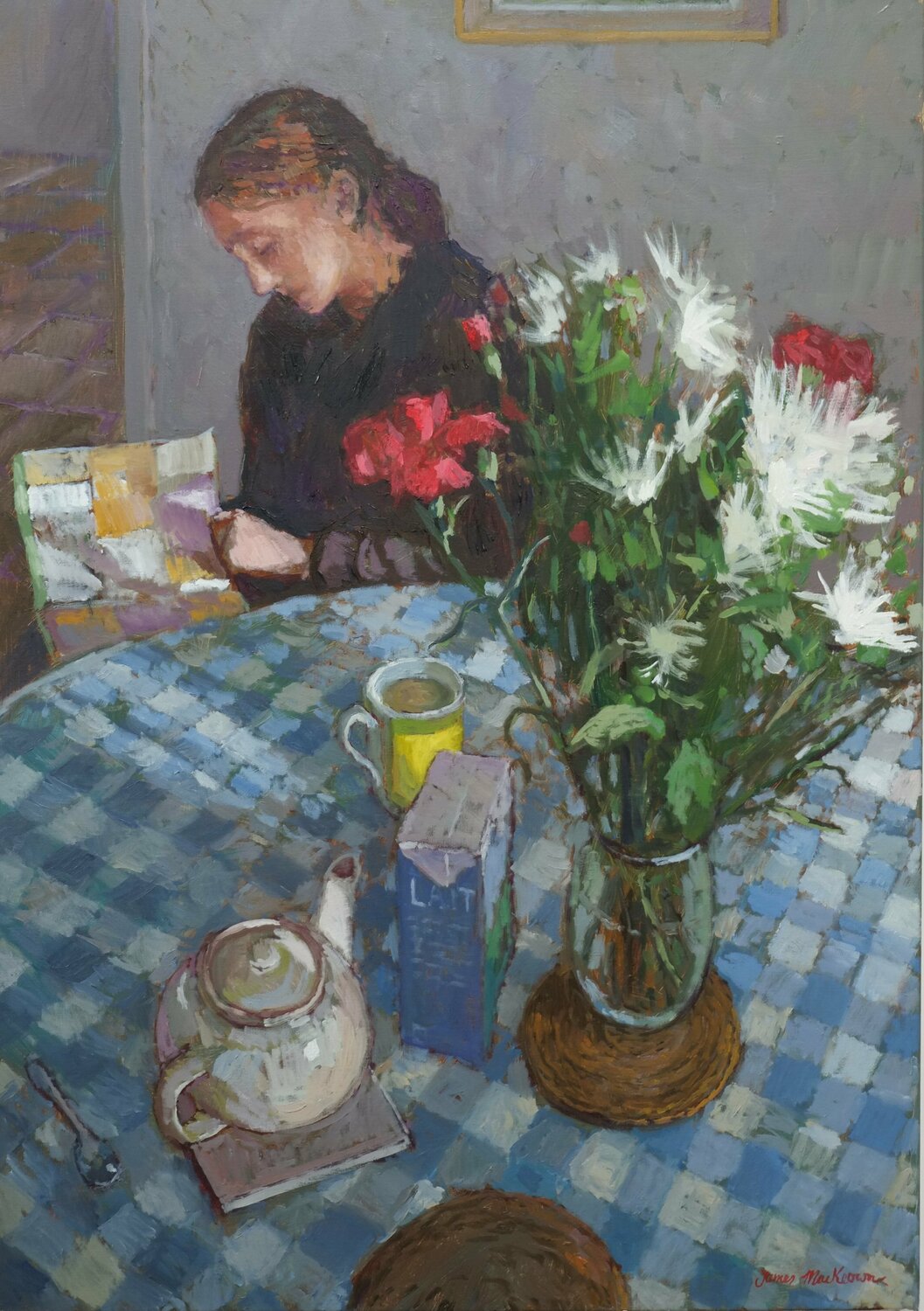 Le mug de thé James MacKeown Original painting for sale
