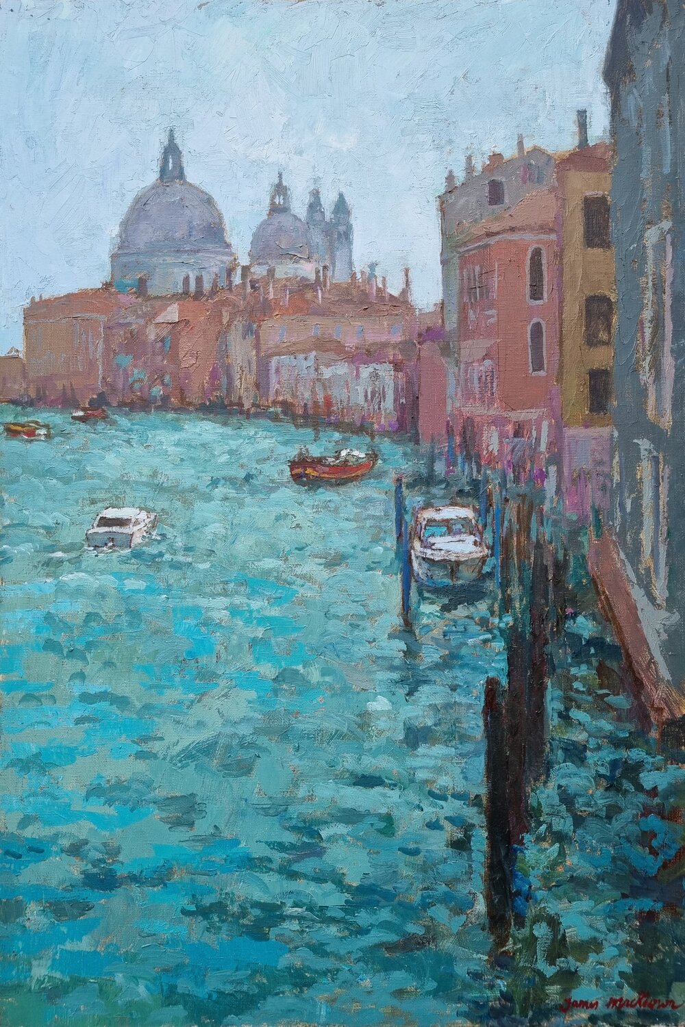 Le matin a Venise James MacKeown Original painting for sale