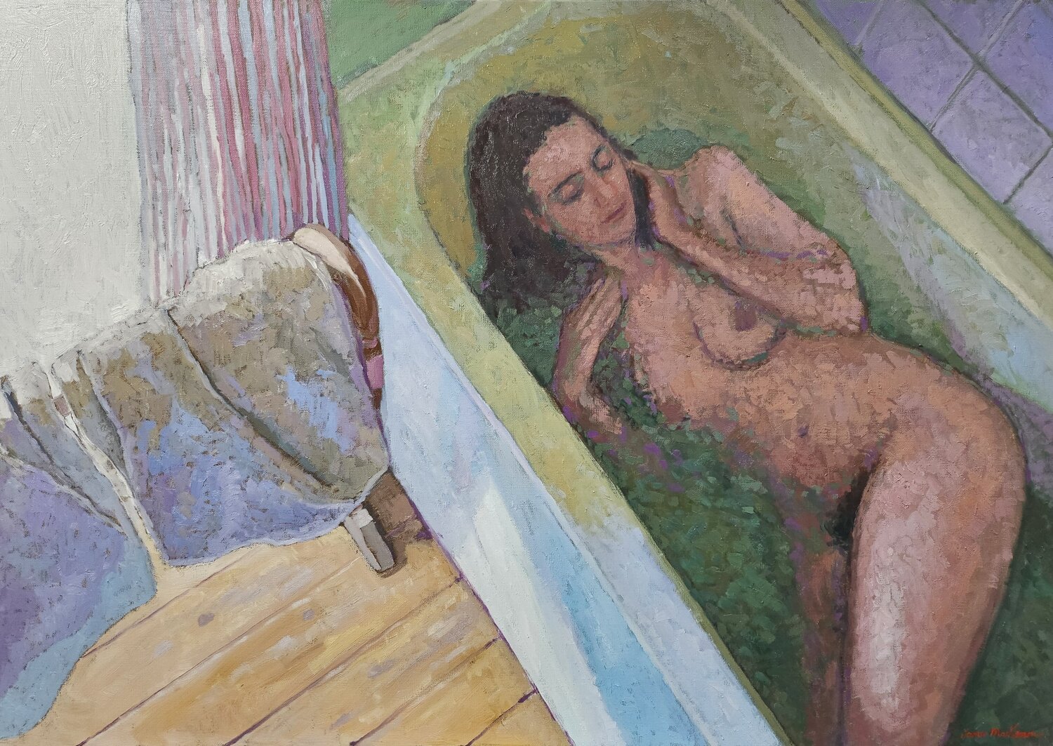 La baignoire irlandaise James MacKeown Original painting for sale
