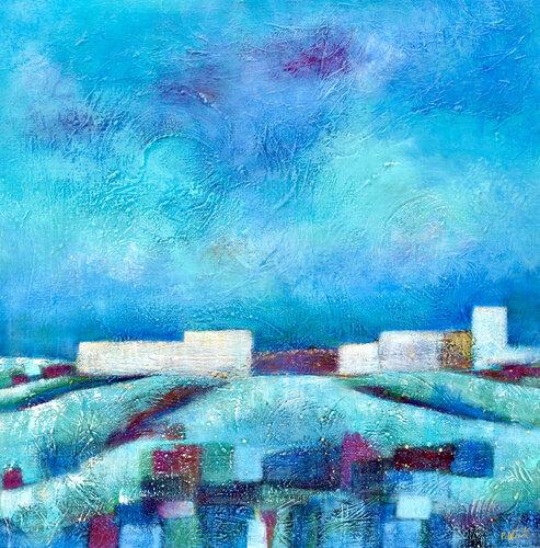 Winter landscape by Pascale White, Painting for Sale on Select