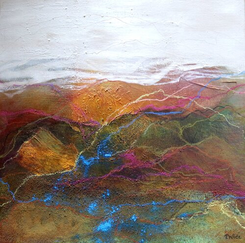 Mountain valley by Pascale White, Painting for Sale on Select