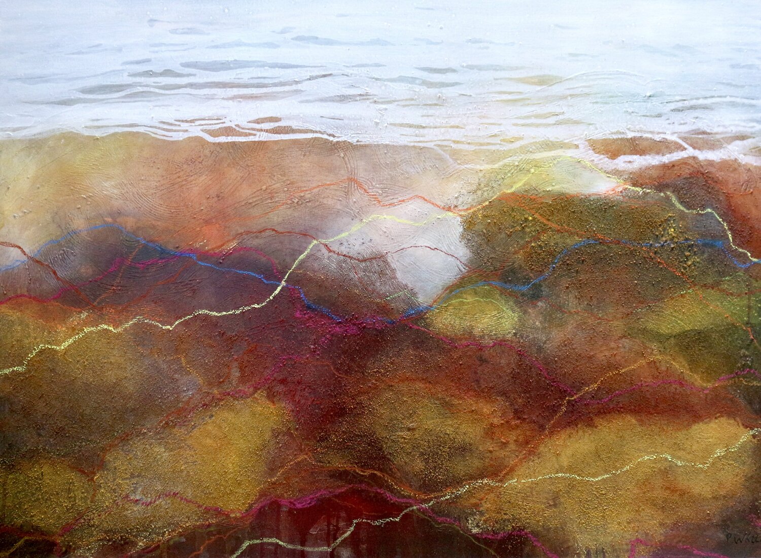Free water Pascale White Original painting for sale