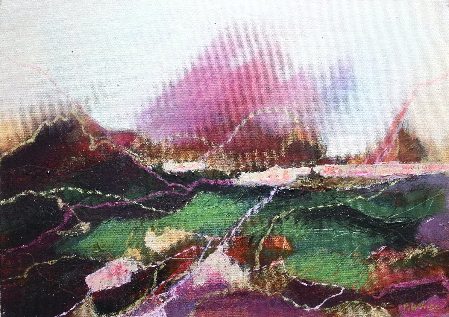 Une fin d'après-midi Pascale White Original painting for sale