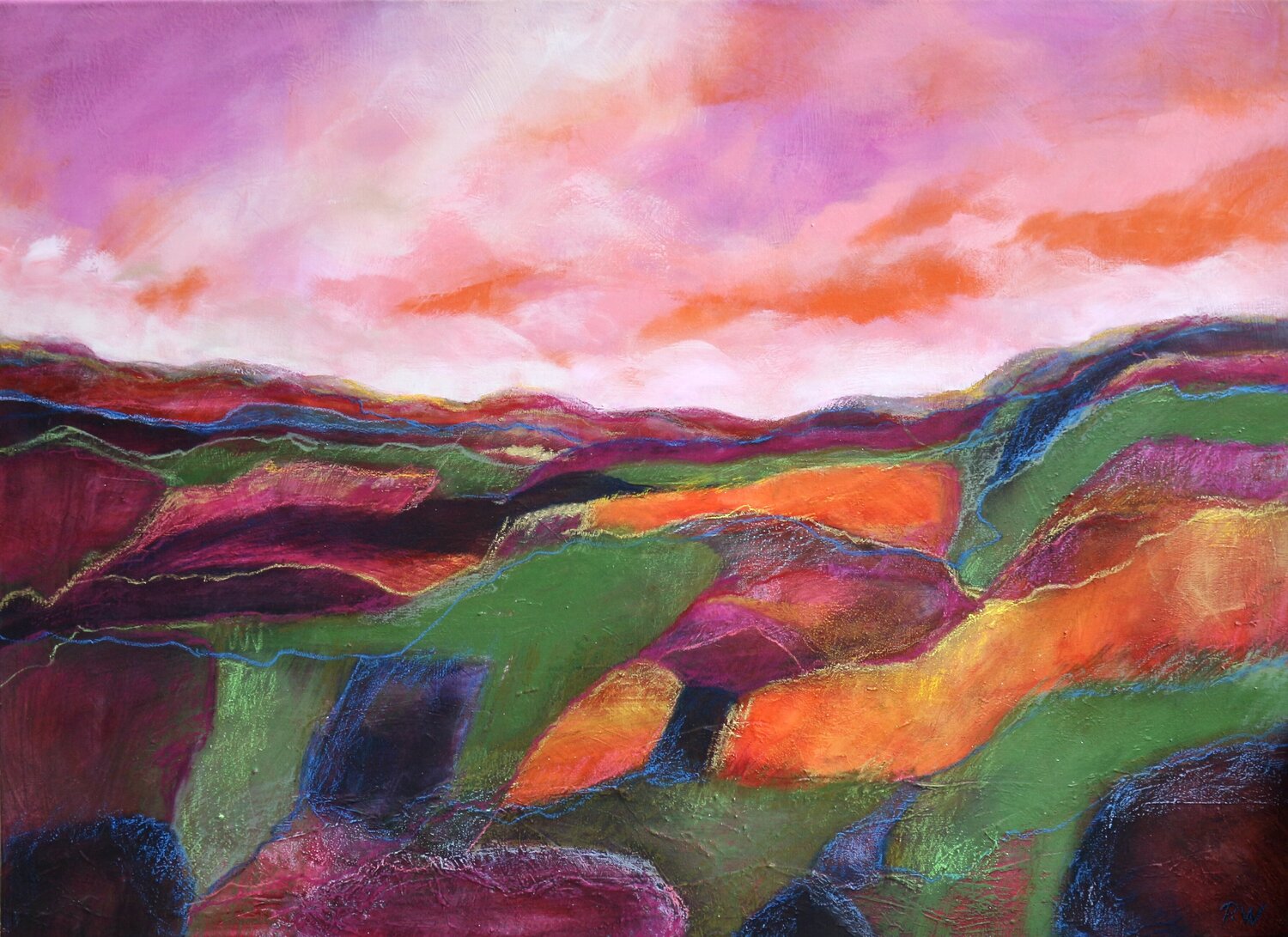 En attendant le printemps Pascale White Original painting for sale