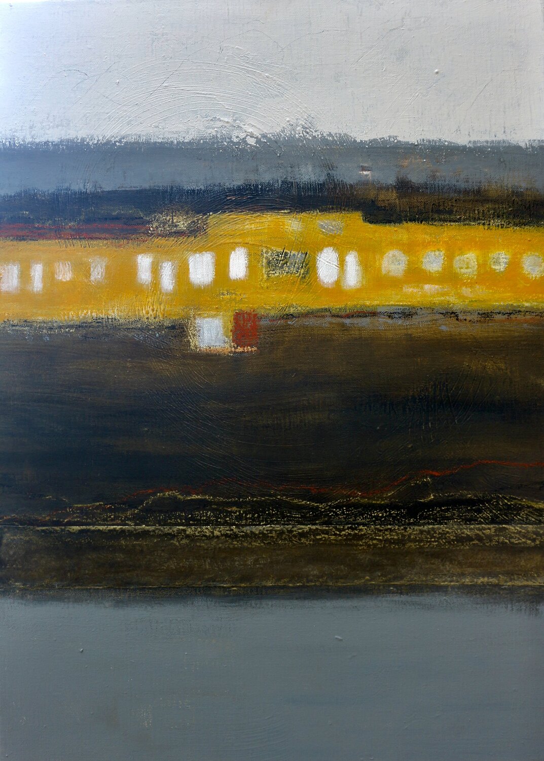 Lueurs par nuit claire Pascale White Original painting for sale