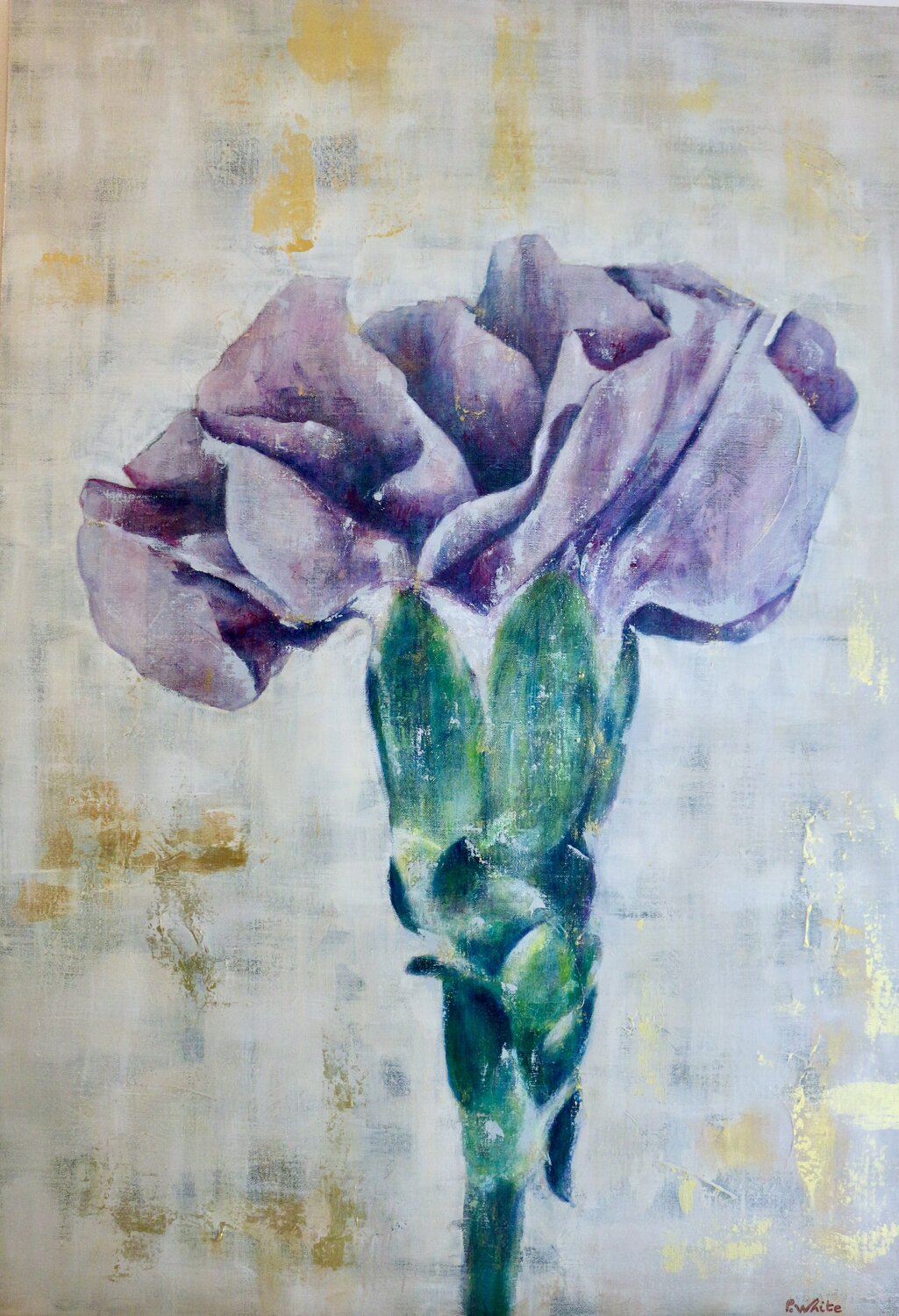 l'Oeillet Pascale White Original painting for sale