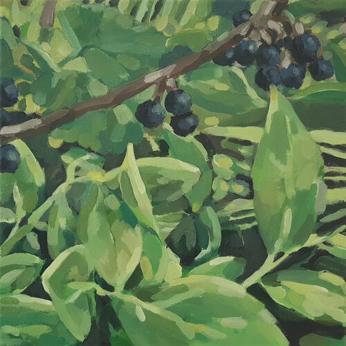 Blätter III by Diana Krinninger, Painting for Sale on Select