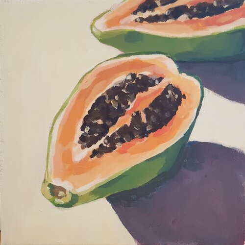 Stillleben exotische Früchte I by Diana Krinninger, Painting for Sale on Select