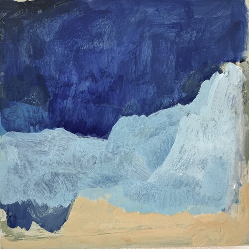 Blue motion by Diana Krinninger, Painting for Sale on Select