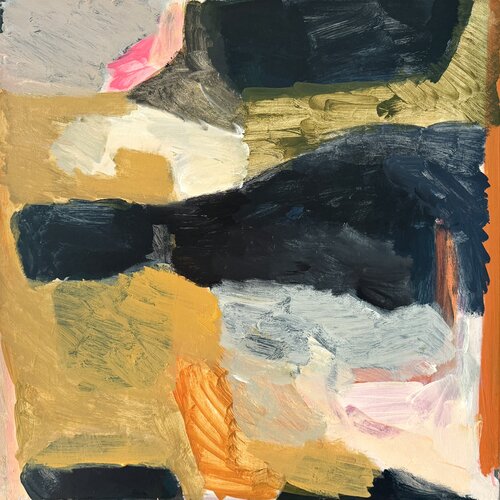 Abstrakte minimalistische Landschaft by Diana Krinninger, Painting for Sale on Select
