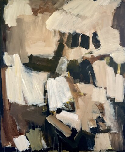 Abstract earthytone landscape by Diana Krinninger, Painting for Sale on Select