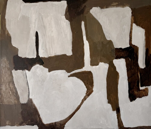 Minimalist white beige by Diana Krinninger, Painting for Sale on Select