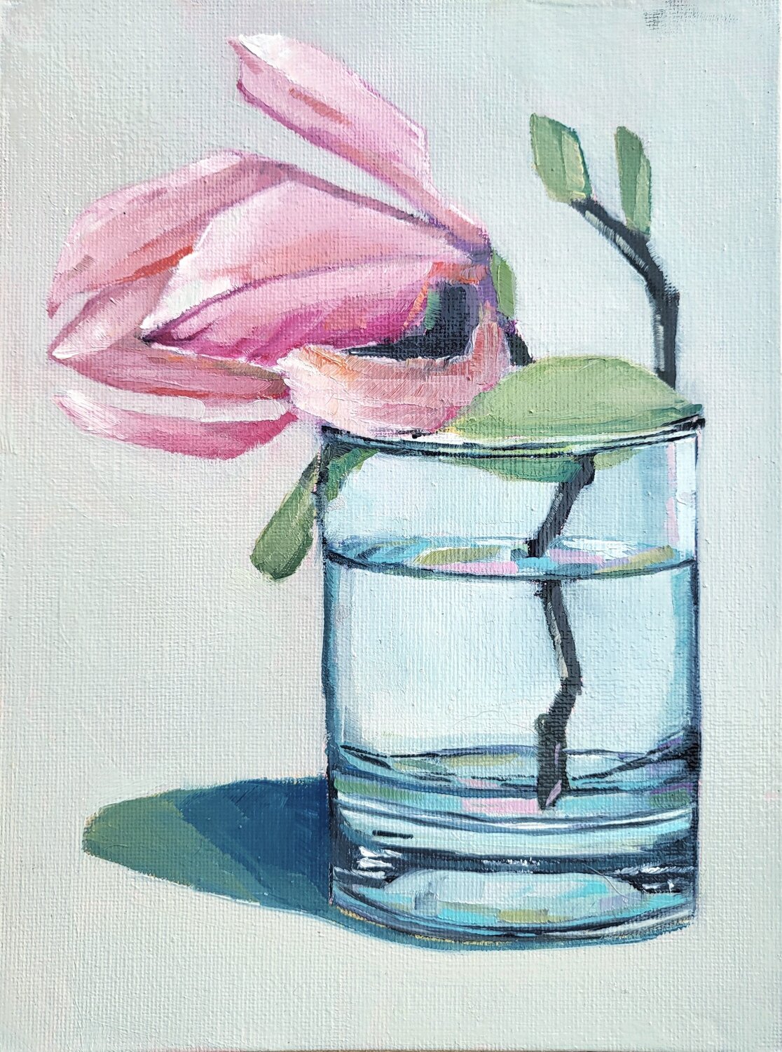 Blüte im Glas, Stillleben Diana Krinninger Original painting for sale