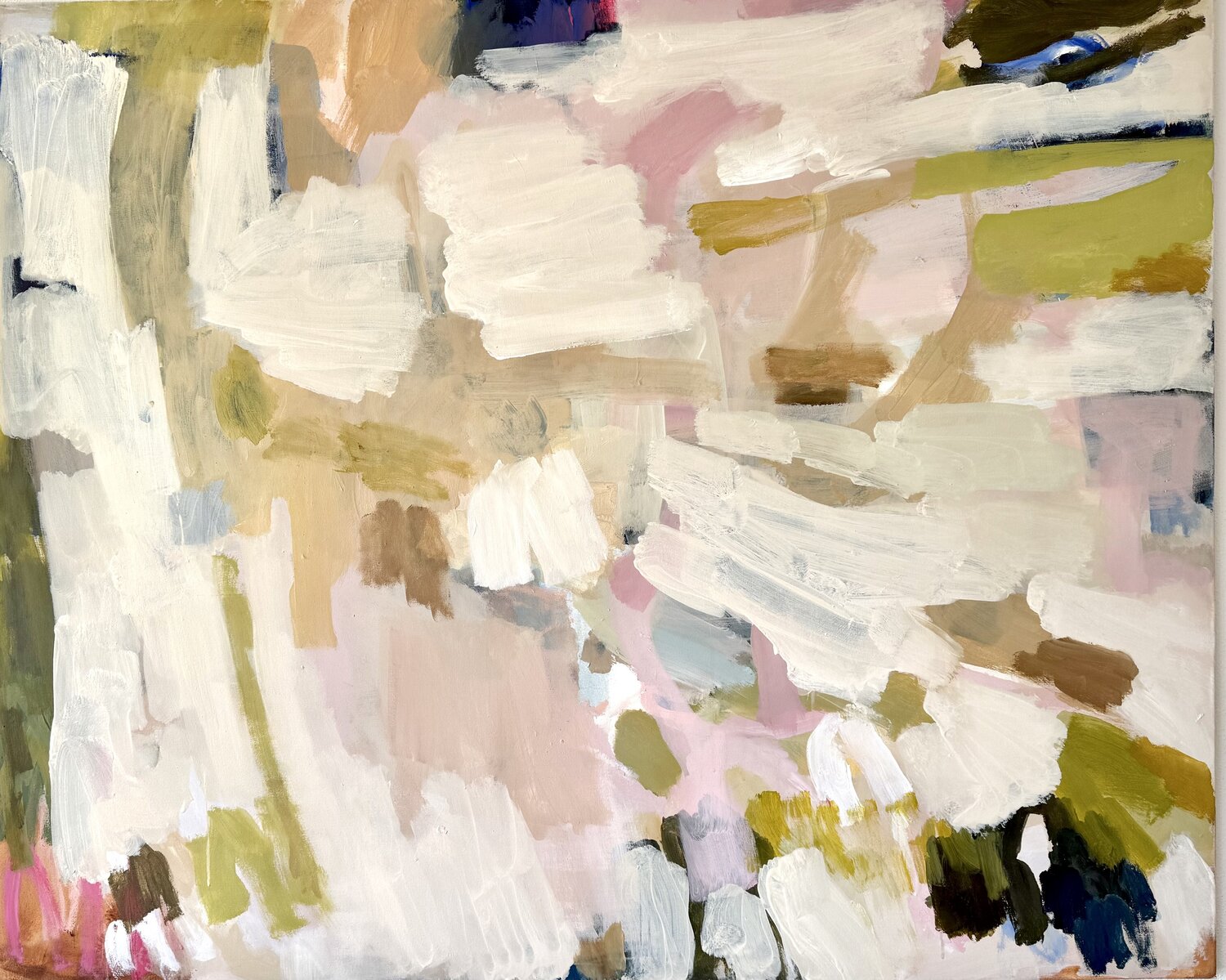 Pastell White Diana Krinninger Original painting for sale