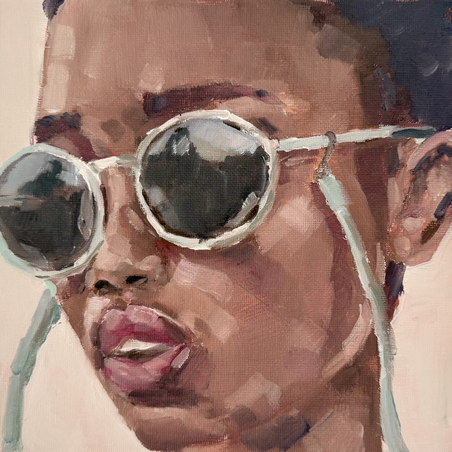 Portrait Diana Krinninger Original painting for sale