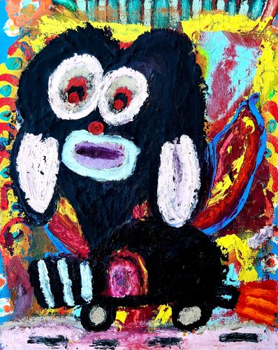 Sweety Doggy by Kaweh Agah, Painting for Sale on Select