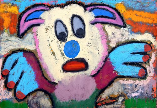 Sweet Doggy by Kaweh Agah, Painting for Sale on Select