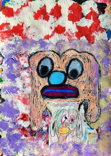 Sweety Dogs by Kaweh Agah, Painting for Sale on Select