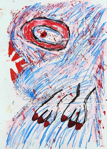 Kleines Monster erstarrt by Kaweh Agah, Painting for Sale on Select