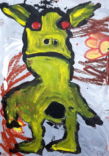 Echsenhypnose by Kaweh Agah, Painting for Sale on Select