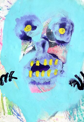 Erschreck dich nicht, bin nur ein Geist by Kaweh Agah, Painting for Sale on Select