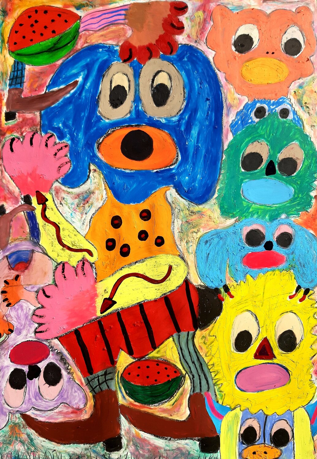 Sweeties III Kaweh Agah Original painting for sale