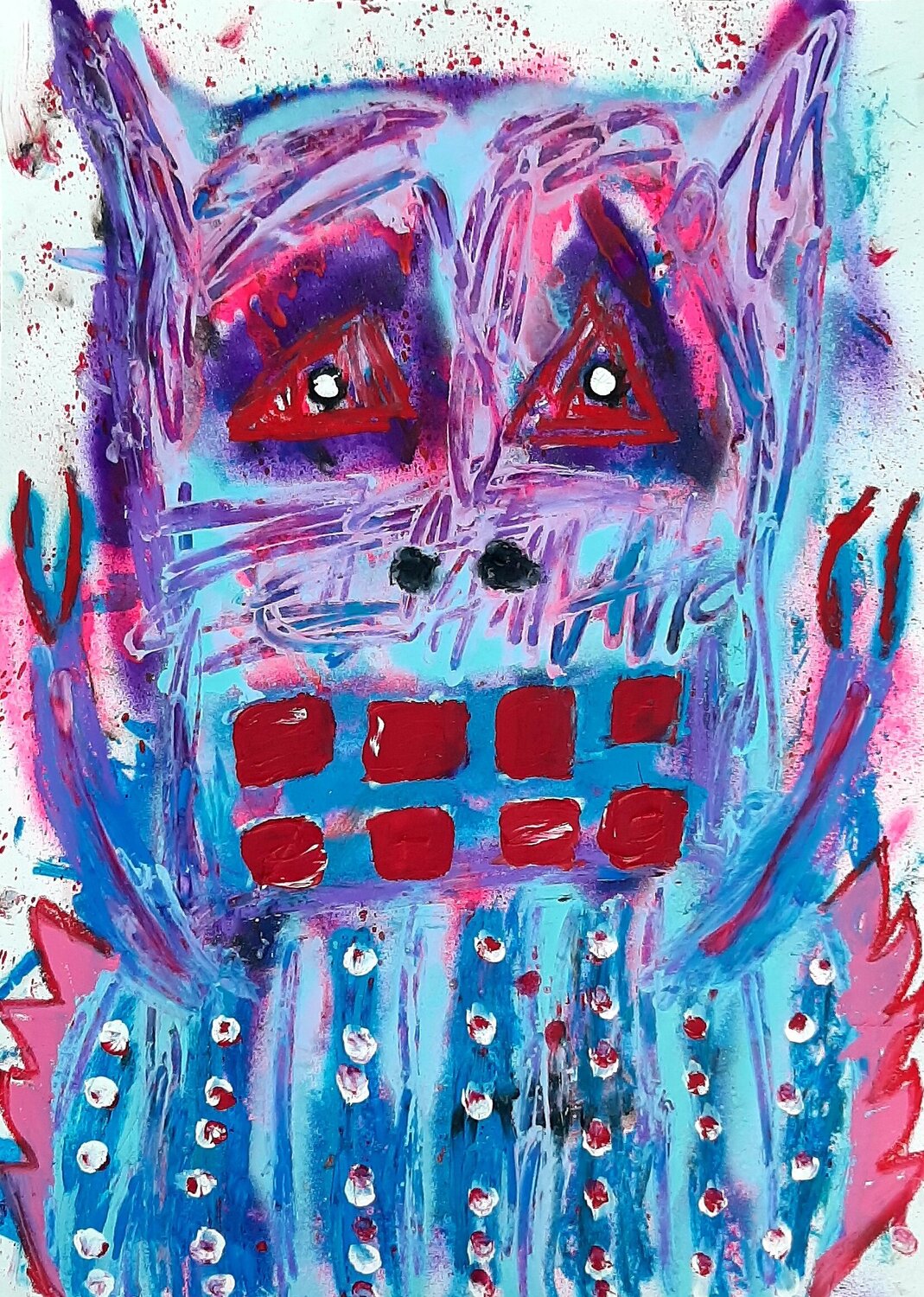 Blaubeere ergibt sich endlich Kaweh Agah Original painting for sale