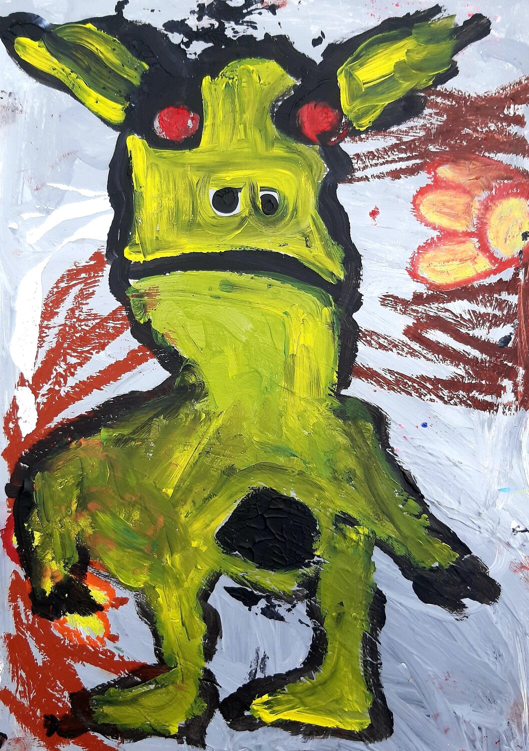 Echsenhypnose Kaweh Agah Original painting for sale