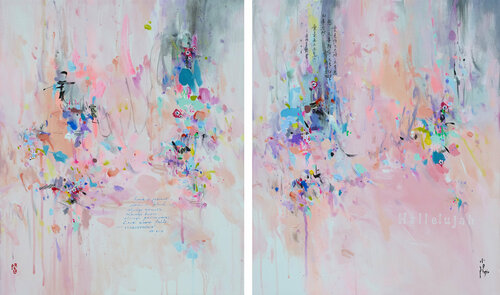Hallelujah 2020 - Impression d'art diptyque by Xiaoyang Galas, Print for Sale on Select
