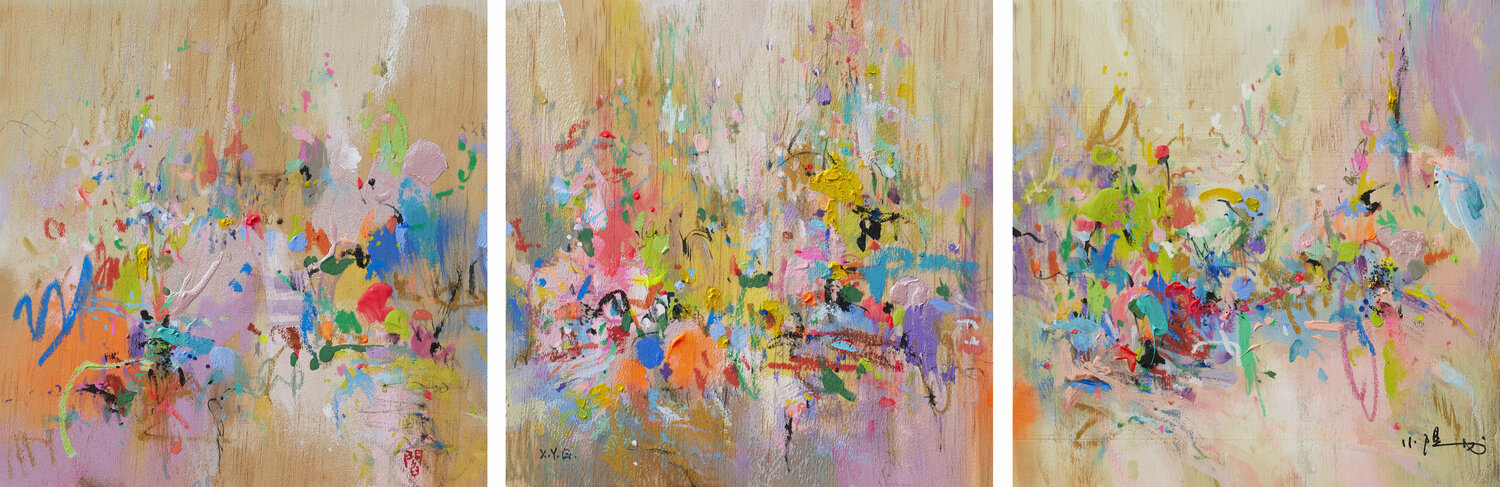Talk with you in forest Xiaoyang Galas Original painting for sale