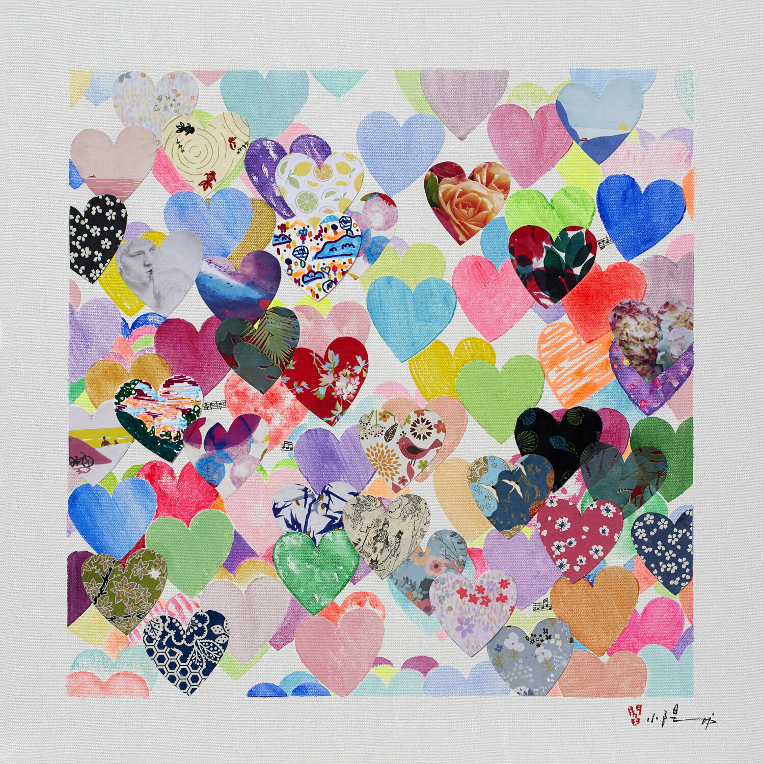 Love will save nature Xiaoyang Galas Original painting for sale