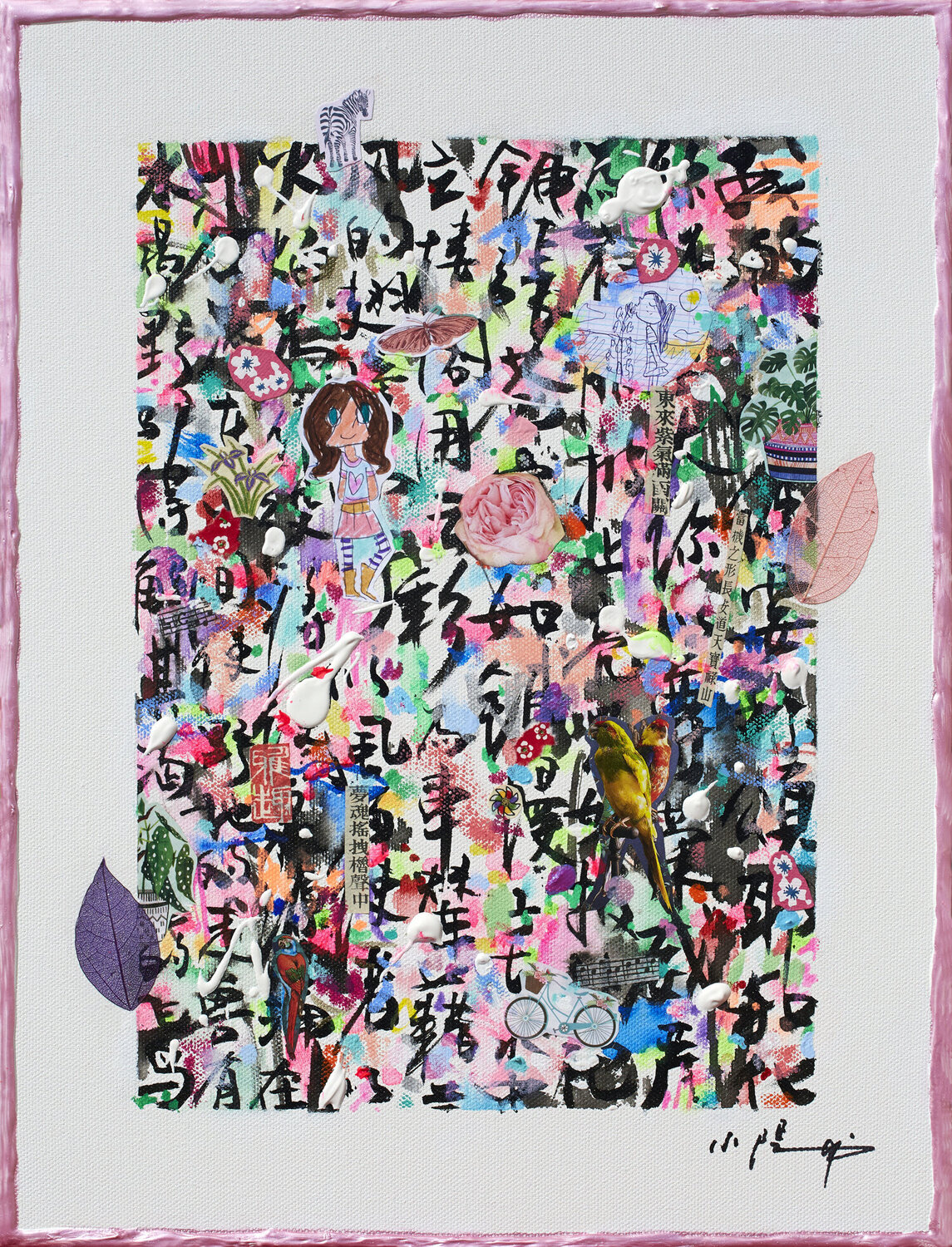 Prayer from a child Xiaoyang Galas Original painting for sale