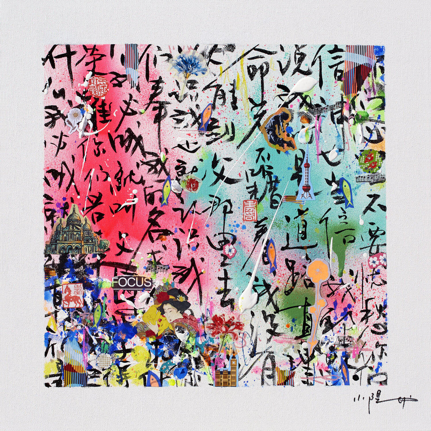 Focus Xiaoyang Galas Original painting for sale