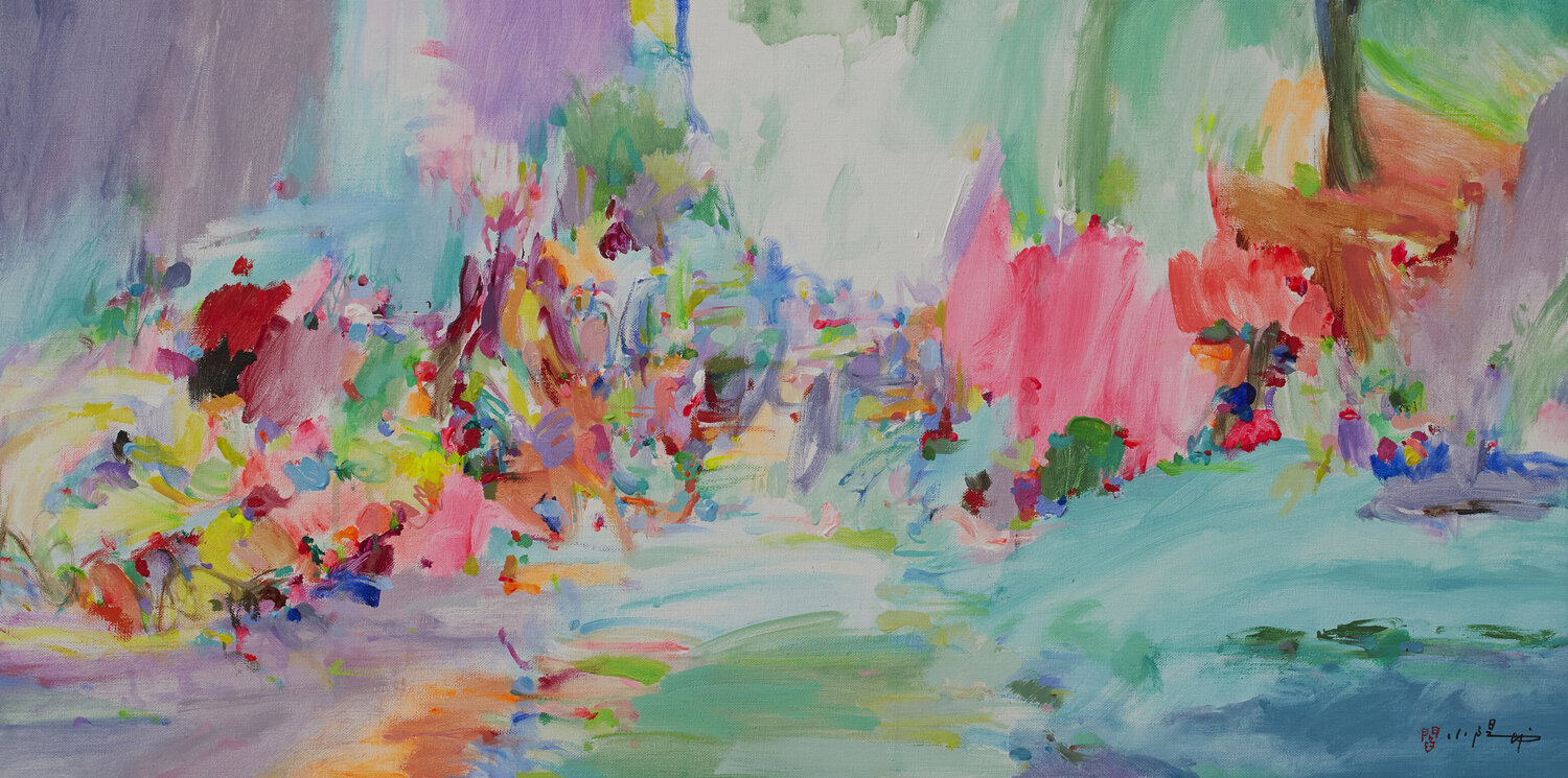 A joyful world Xiaoyang Galas Original painting for sale