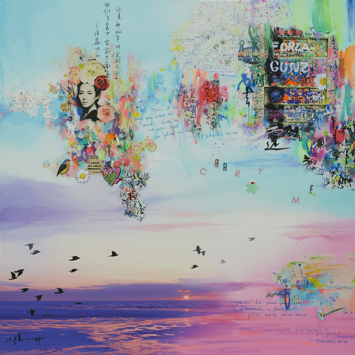 Carry me Xiaoyang Galas Original painting for sale