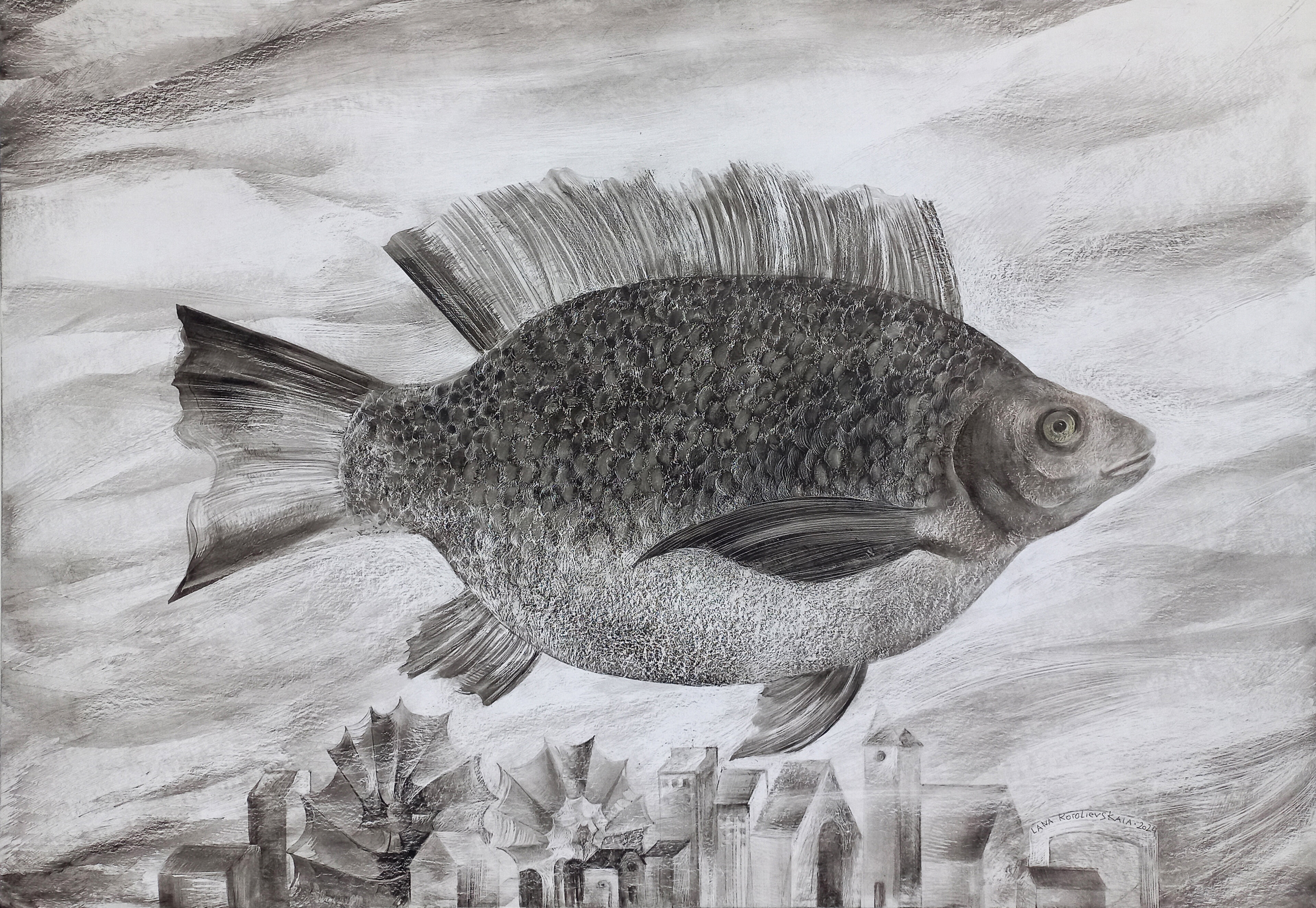 Transcendental Path of the Airy Fish