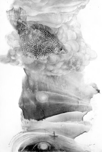 A fisherman's dream by Lana Korolievskaia, Drawing for Sale on Select