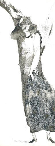 Mysterious stranger by Lana Korolievskaia, Drawing for Sale on Select